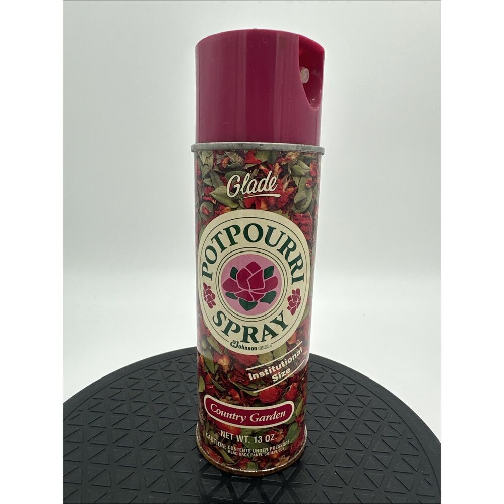 Vintage Glade Potpourri Spray Country Garden 13oz Aerosol Can 1988 Johnson Wax